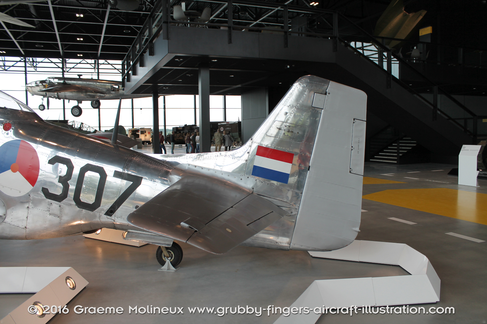 NAA_P-51D_Mustang_Walkaround_H-307_Dutch_Air_Force_2015_09_GraemeMolineux