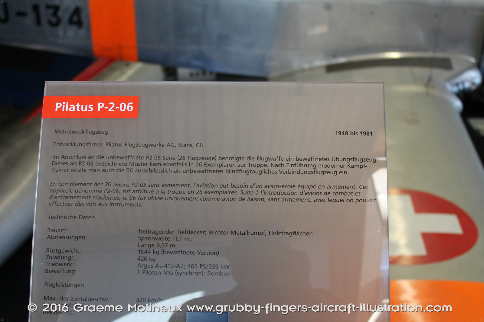 PILATUS_P-2_U-134_Swiss_Air_Force_Museum_2015_08_GrubbyFingers