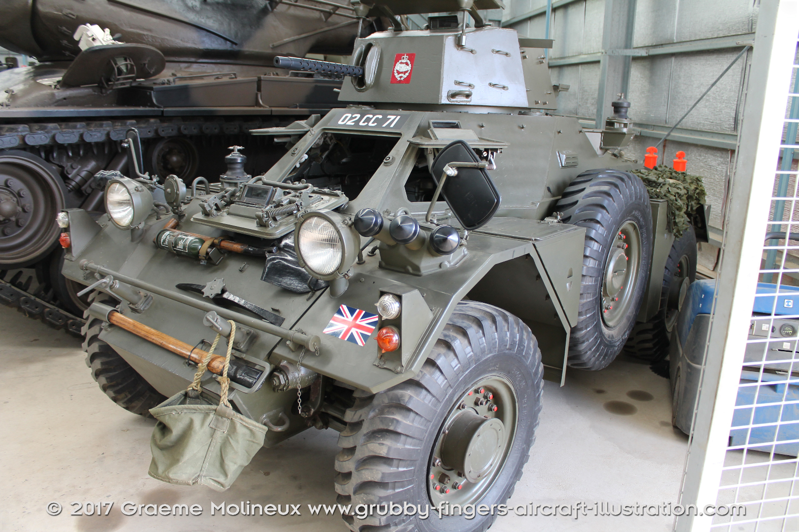Daimler%20Ferret%20Scout%20Car%20MkII%20Walkaround%2002%20CC%2071%20British%20Army%20AAAM%202016%2003%20Graeme%20Molineux