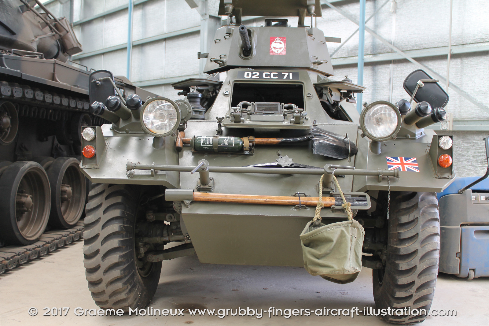Daimler%20Ferret%20Scout%20Car%20MkII%20Walkaround%2002%20CC%2071%20British%20Army%20AAAM%202016%2009%20Graeme%20Molineux