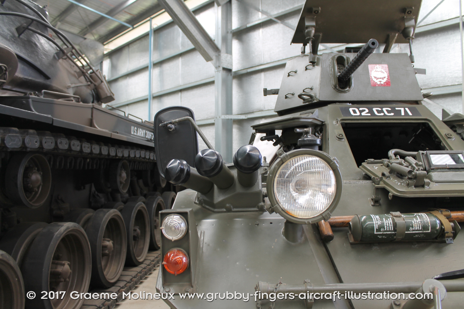Daimler%20Ferret%20Scout%20Car%20MkII%20Walkaround%2002%20CC%2071%20British%20Army%20AAAM%202016%2011%20Graeme%20Molineux