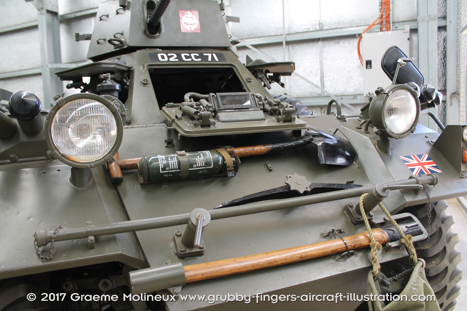 Daimler%20Ferret%20Scout%20Car%20MkII%20Walkaround%2002%20CC%2071%20British%20Army%20AAAM%202016%2012%20Graeme%20Molineux