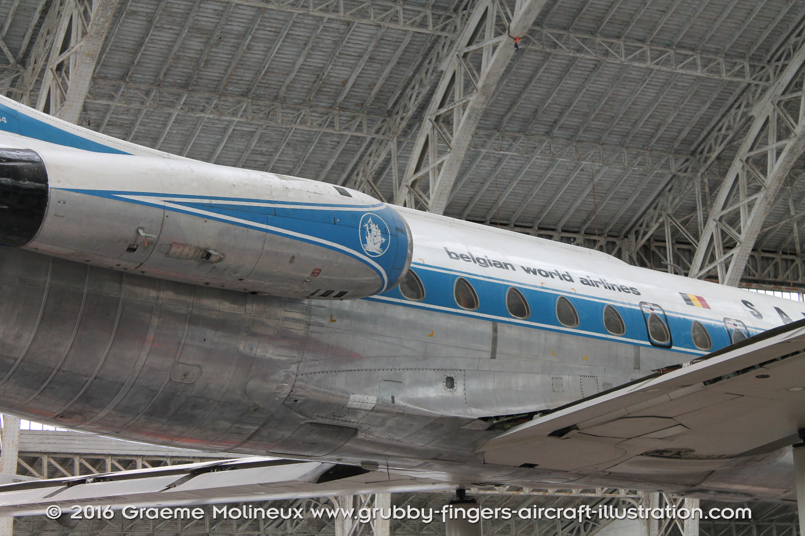 Sud%20Aviation%20Caravelle%20Walkaround%20OO-SRA%20Sabena%20Belgium%202015%2010%20Graeme%20Molineux