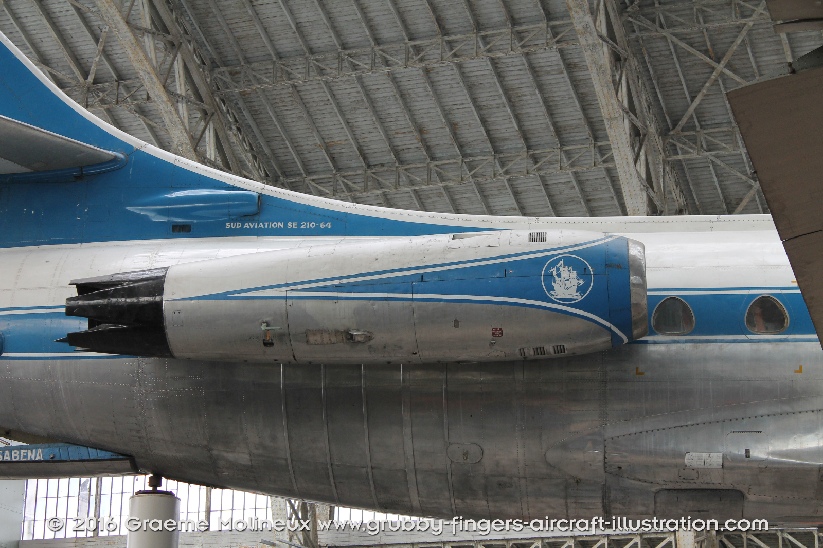 Sud%20Aviation%20Caravelle%20Walkaround%20OO-SRA%20Sabena%20Belgium%202015%2011%20Graeme%20Molineux