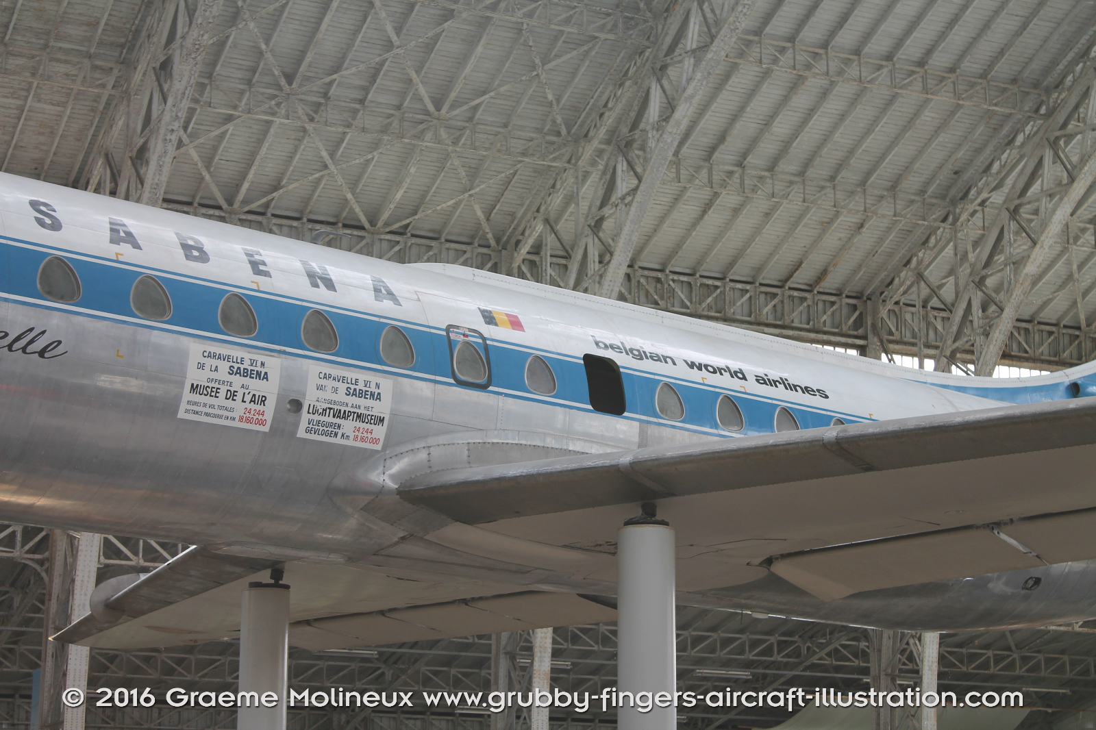 Sud%20Aviation%20Caravelle%20Walkaround%20OO-SRA%20Sabena%20Belgium%202015%2018%20Graeme%20Molineux